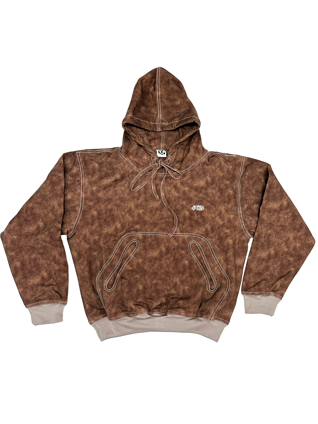 Lyto hoodie Marble effect Terracotta - Limited Edition