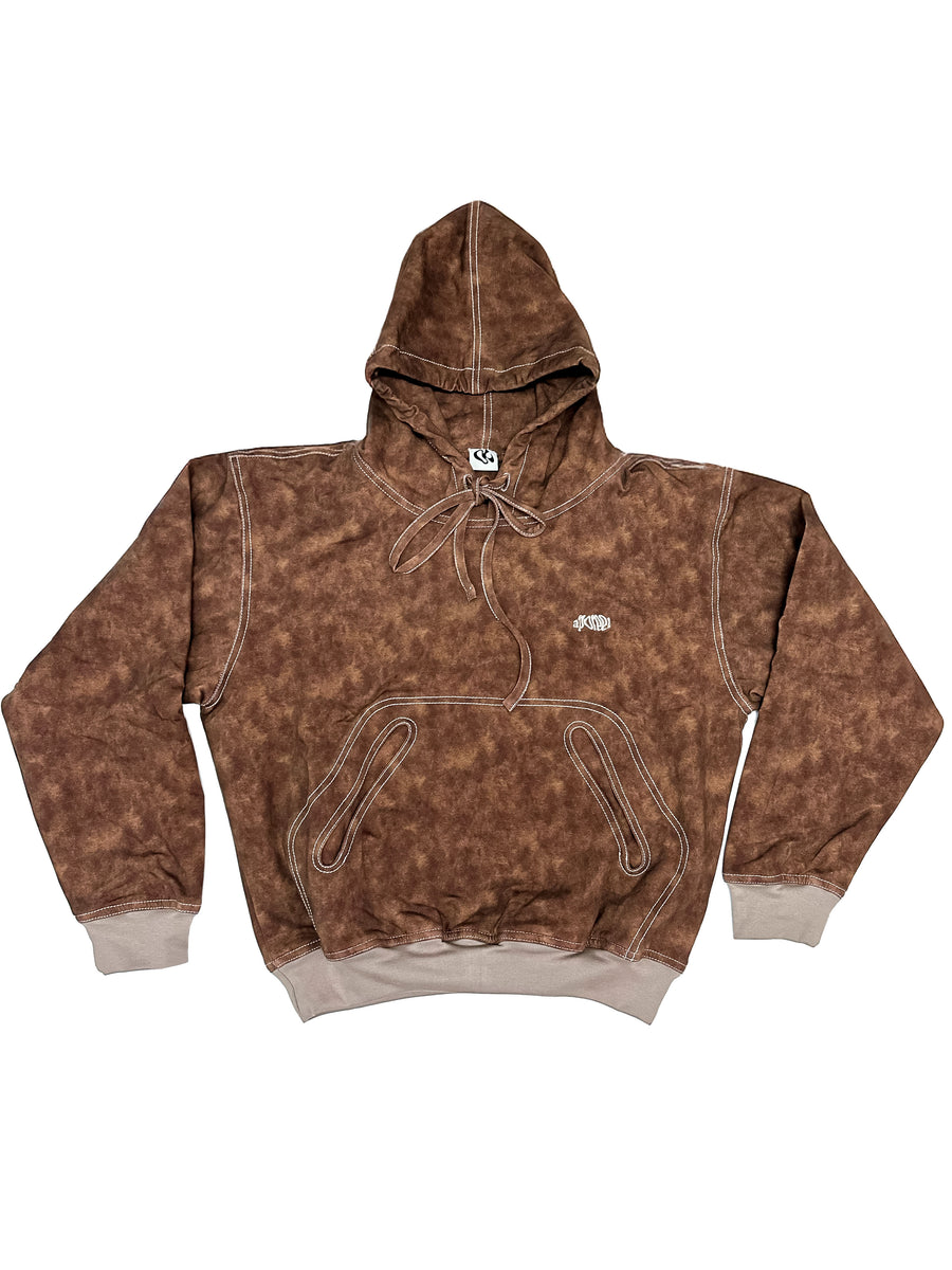 Lyto hoodie Marble effect Terracotta - Limited Edition