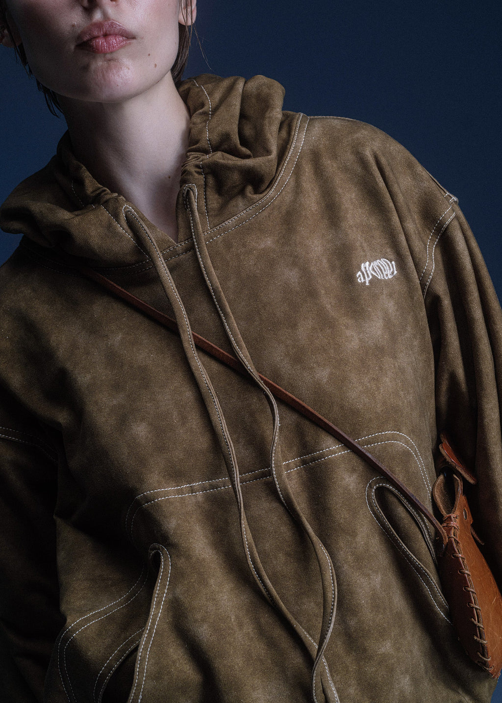 Lyto hoodie Marble effect Olive - Limited Edition