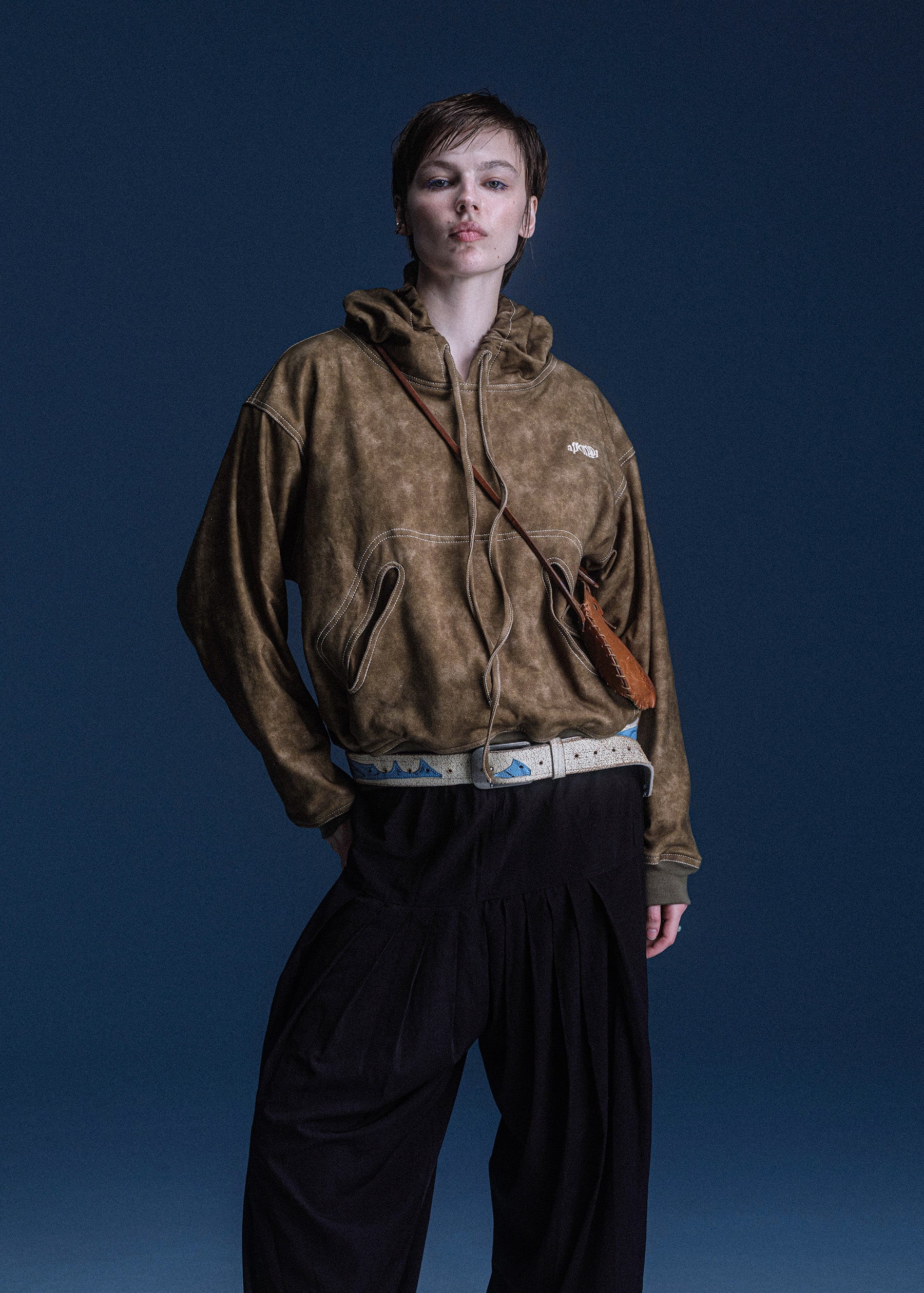 Lyto hoodie Marble effect Olive - Limited Edition