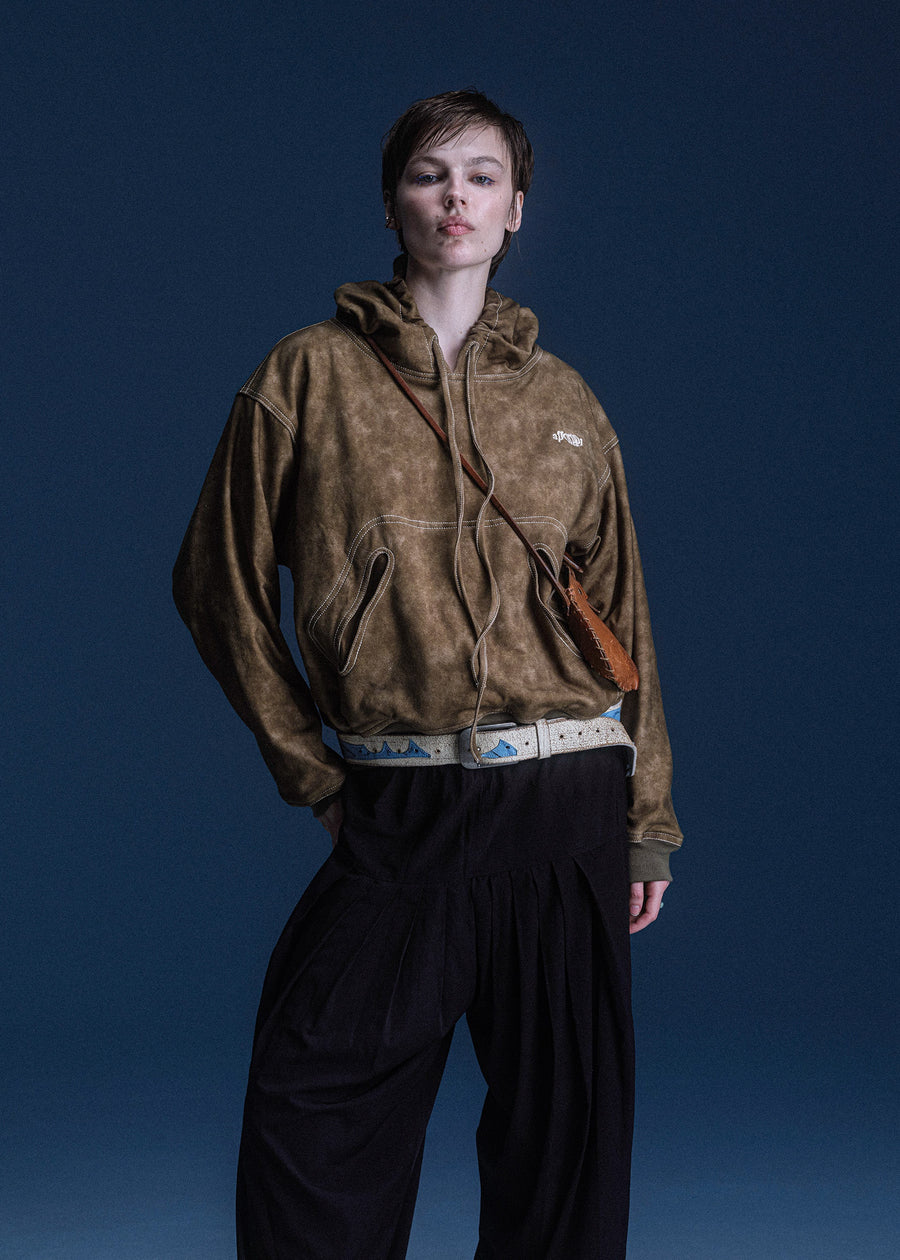 Lyto hoodie Marble effect Olive - Limited Edition