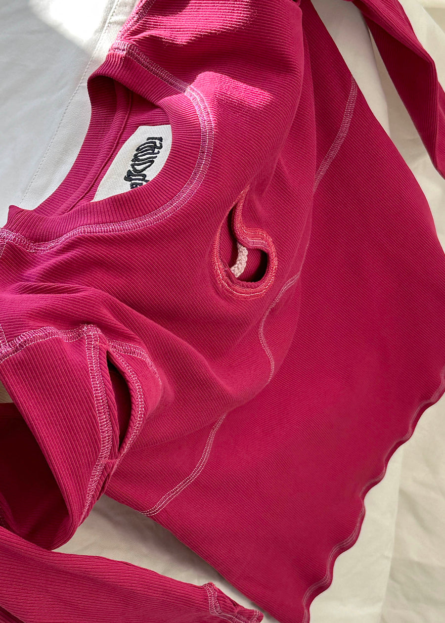 Orname longsleeve dark fuschia