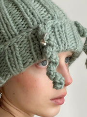 Medusa hand-knitted beanie